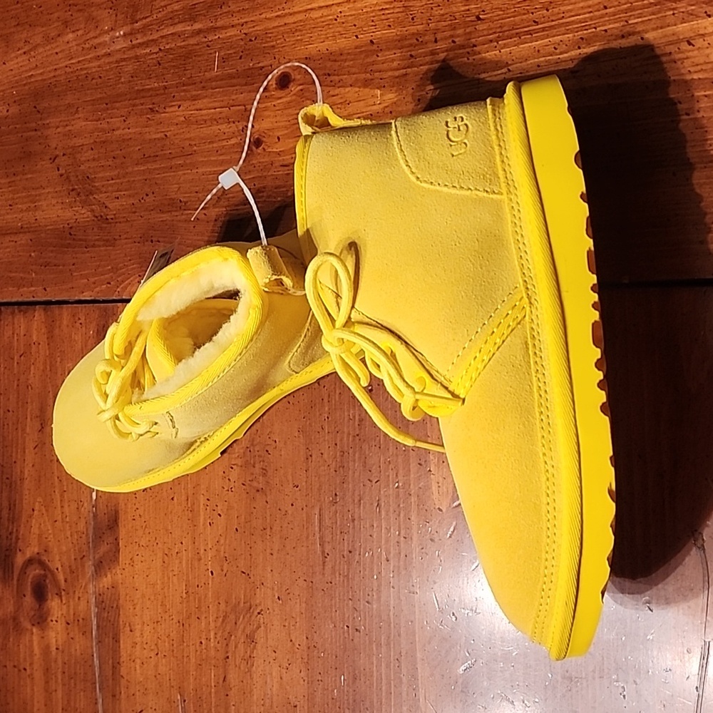 Yellow Ugg booties